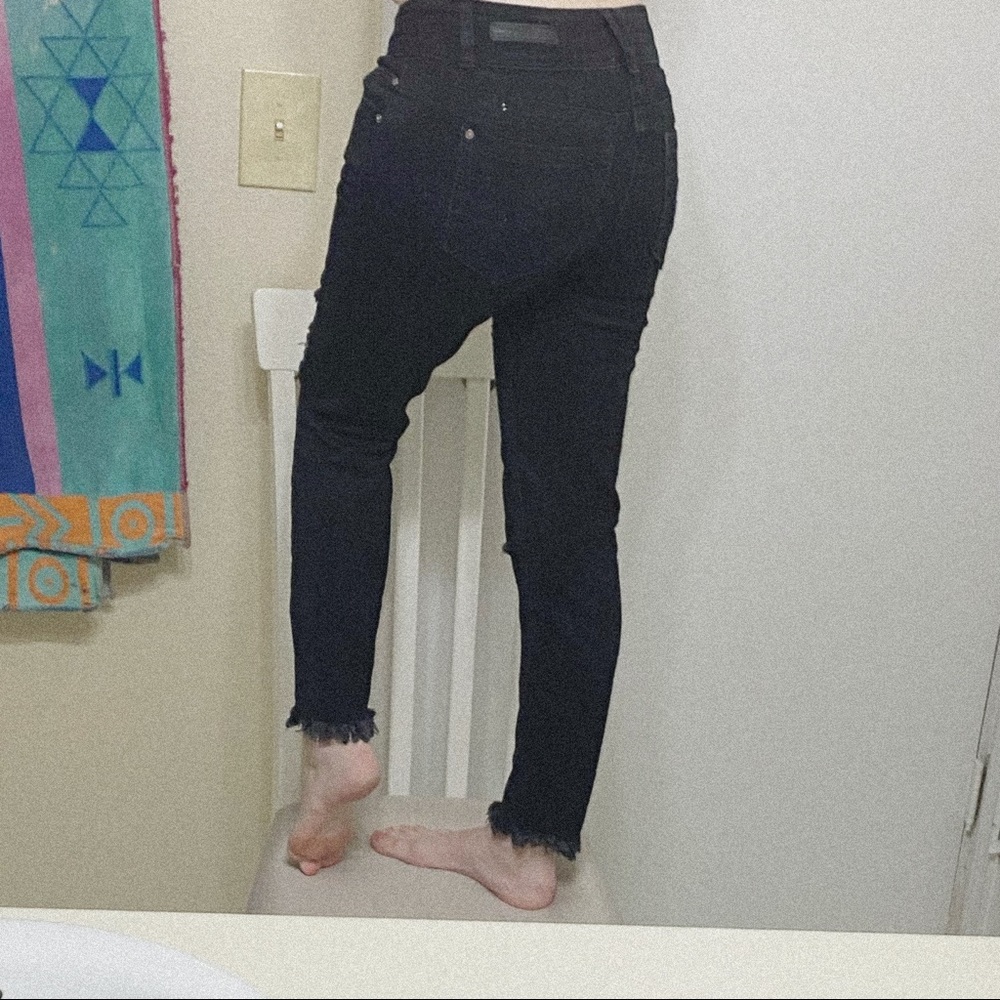 WALLFLOWER | Denim Black Frayed Jeans - Picture 5 of 9